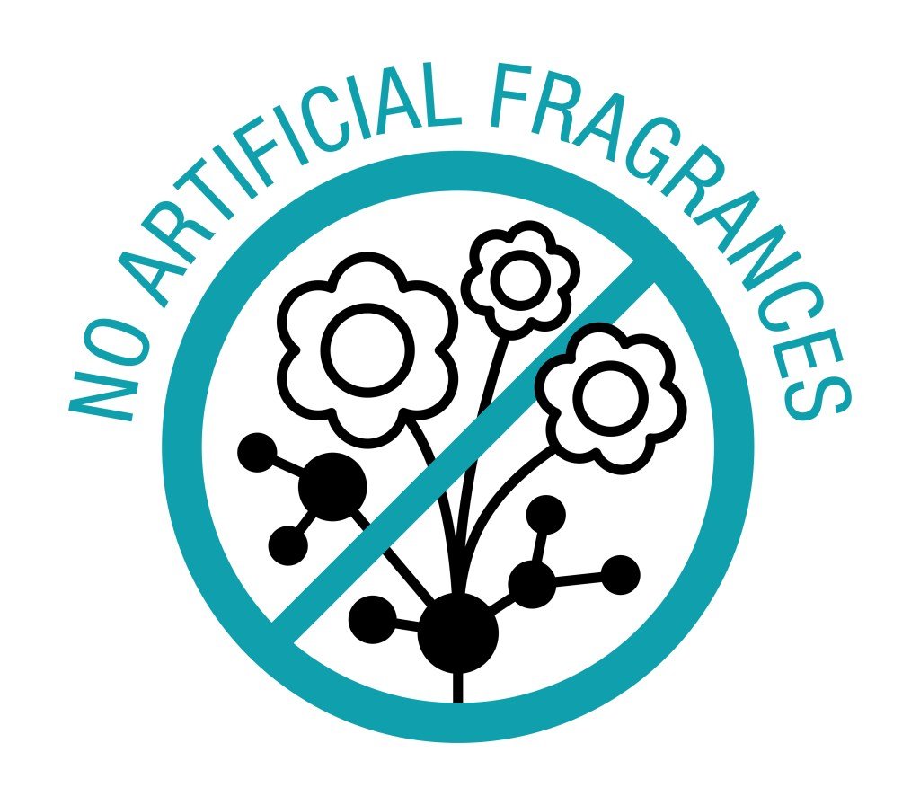 Graphic stating no artificial fragrances.